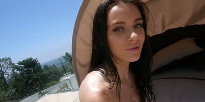 LUBED - Lana Rhoads lube drenched pussy fucked by Logan Pierce