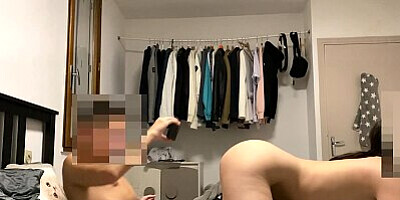 He takes me out of the shower and ends up with a doggystyle creampie
