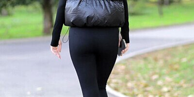 A morning run down the street ended in unrestrained sex for the blonde
