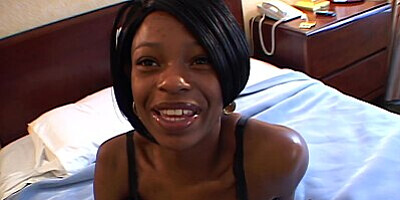 Petite Black Teen Does Her First Time on Camera in Amateur POV Video