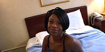 Petite Black Teen Does Her First Time on Camera in Amateur POV Video
