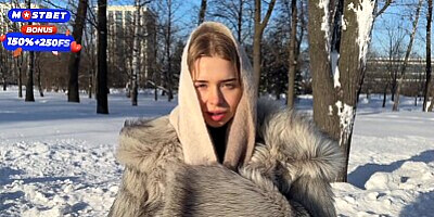 Pick up a stranger while walking my dog. Hot sex in a fur coat