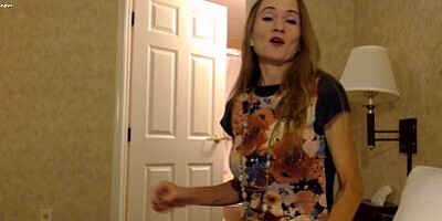 Girlfriend JOI in Hotel Room w/ Countdown Julie Snow Jerk Off Encouragement