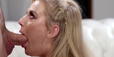 Curvy Blonde Blake Blossom Takes Dick While On BTS Interview