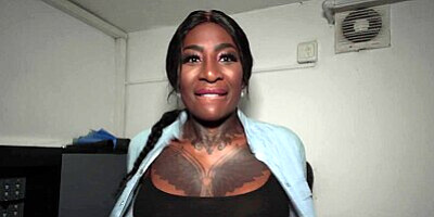 Public Agent Josy Black shows her big beautiful black ass whilst riding a big fat dick