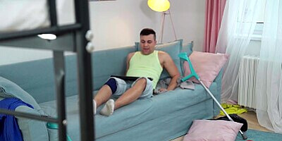 18yrs college teen catches her roommate masturbating and lets him creampie her - Pretty Dirty Teens