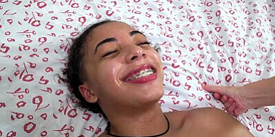 Ebony Spinner Gets 12 Creampies At Gangbang