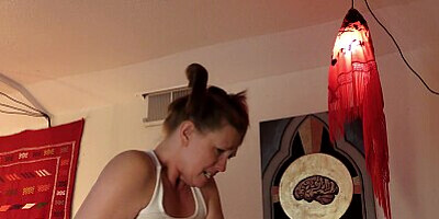 A sexy mature MILF gets a visit from a young man in IT, but he helps her with more than her network.