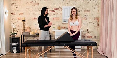 FANTASY MASSAGE - Sexy Masseuse Bunny Colby Gets Horny While Massaging Gia Derza's Perfect Ass