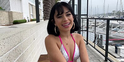 GOT FILLED - Aria Valencia Cums Back For Another Creampie Filling
