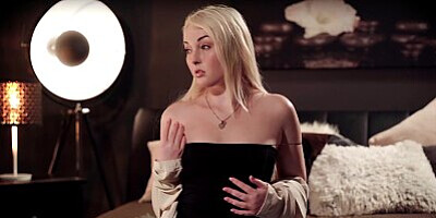 Lesbea Czech blonde Lovita Fate lesbian masturbation fantasy of romantic fingering and pussy licking