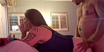 Hot Latino Thug Bends Over Babysitter In Lingerie For Being A Bad Girl an Pounds Her Tight Pussy