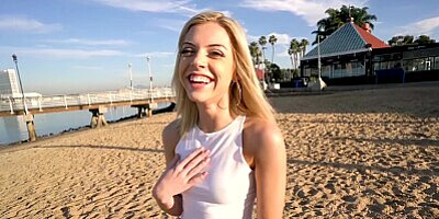 Real Teens - Petite blonde Allie Nicole raw pov sex