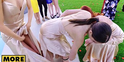 POV - The three little whores Abella Danger, Emma Hix and Lacy Lennon want their fuck fix