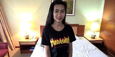 Fit Asian teen is ready to get knocked up