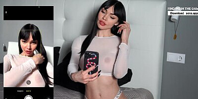 Porn actress sucked off a guy from a dating site