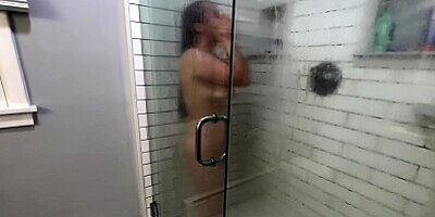 Step mom taken out the shower