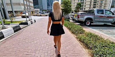 Blonde Slut Picked Up by a Stranger at the Park and Fucked