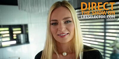 Lifeselector - Leggy Leanne Lace spreads her legs for hardcore fucking