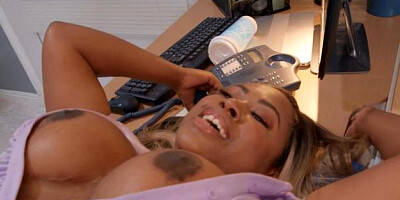 Brazzers Exxtra - Nude american robber Breyana Moore receives sneak nailing