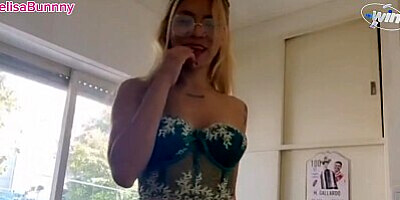 Stepfather accidentally cums in his stepdaughter's pussy-MelisaBunnny Feat Bruno Fern ndez.