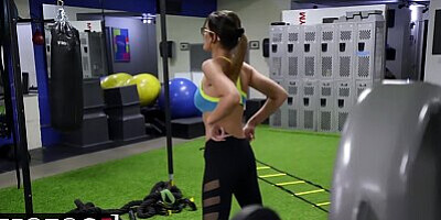 MOFOS - Gym babe Michele James rides POV