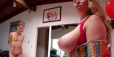 EVILANGEL Sheena Shaw Serves Aiden Starr Breakfast from her ANUS