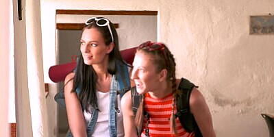 Horny lesbian lovers lick each other wet pussy and finger-bang each other