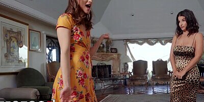 MOFOS - Two Horny Girls Izzy Lush And LaSirena69 Share Boyfriends Juice Cock