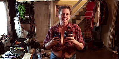 A sexy mature MILF seduces a naive young man that is into fantasy, when she hires him for chores