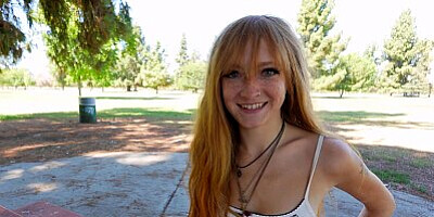 Real Teens - Ginger Teen With Beautiful Eyes Amber Stark Does Her First Ever Porn Casting