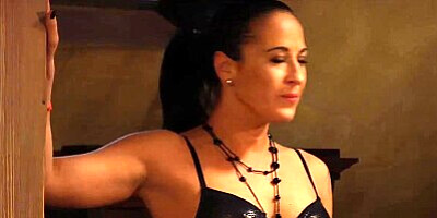 Horny Lesbian Madame Takes Big Strapon From Behind By