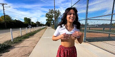 Real Teens - Lovely Teen Luxe La Fox Flashing And Fucking In The Public For The First Time