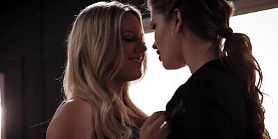 ADULT TIME - Evelyn Claire Tests Unfaithful MILF Candice Dare's Loyalty With Lesbian Sex!