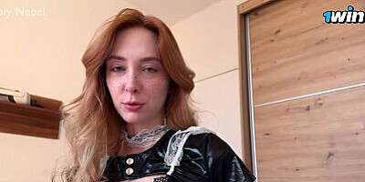 What to do if your maid is pregnant after a creampie? Fuck her hard again! - Loly Nebel