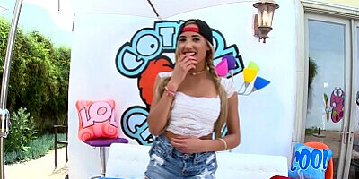 TRUE ANAL Chloe Amour In Pigtails And Ass Fucked