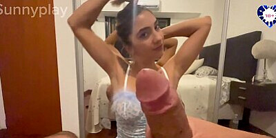 Fake photographer interviews a busty Argentine and ends in the best Argentine blowjob