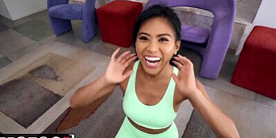 MOFOS - Petite asian Ember Snow gets ass stretched by big dick