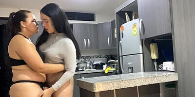 I Fuck My Fried In The Kitchen While My Husband Is Working