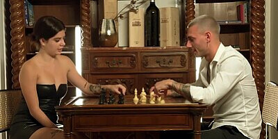 Horny Spanish superstar Valkiria Lapiedra gets her taut donk pulverized on a chess table.