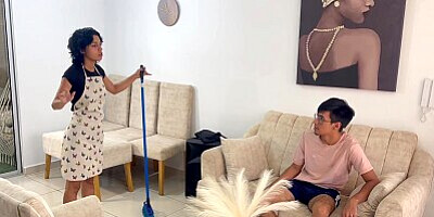 I Relieve My Little Stepsister's Stress with a Nice Fuck and End Up Cumming in Her Ass