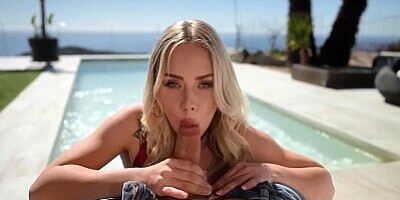 Lifeselector - Fucking your buddy's ex, leggy busty blonde Angie Lynx