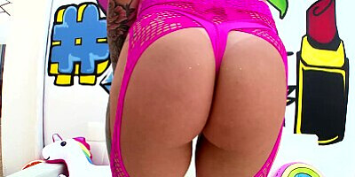 TRUE ANAL Karmen Karma has her big booty stuffed