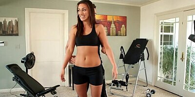 Sexy babe Rilynn Rae fuck in the gym