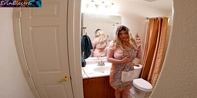 Sexy stepmom fucked in the bathroom