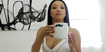 HOLED Interview anal fuck with great rack asian Vicki Chase
