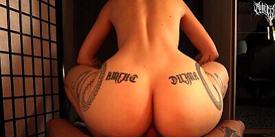 Tattooed babe craves for dick after exercise / Angelssex