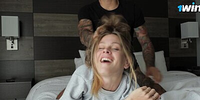 HER CLIMAX IS AMAZING - Crazy Blonde Has Eye Rolling Orgasms