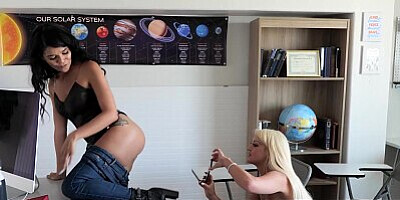 Fed Up Teachers Make Hot Lesbian Fans Video - Harley Haze, Bree Brooks - GirlfriendsFilms
