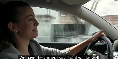 Girlfriends Lesbians make hot sextape in a car